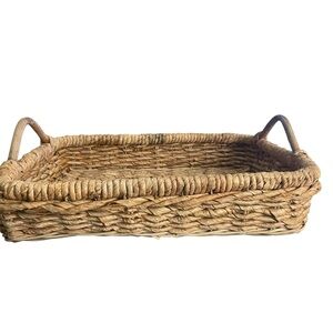 Natural Woven Basket Tray